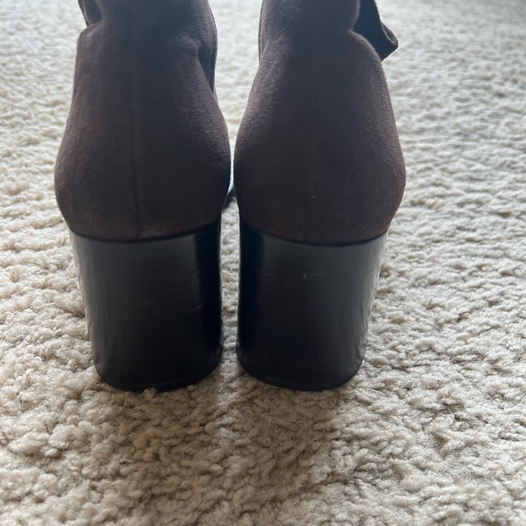 Franco Sarto ankle boots size 10 dk brown suede - Picture 4 of 4